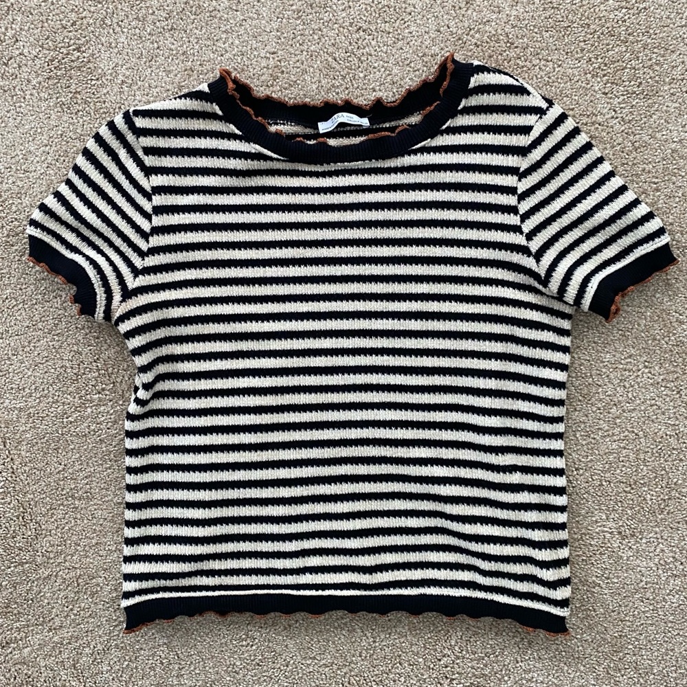 Zara Short Sleeve Sweater